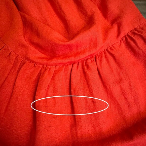 SOLID & STRIPED The Peasant Midi Dress in Candy Red - Picture 8 of 14